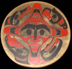 Front of Sun Design Drum